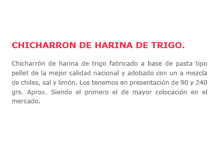 chicharron harina